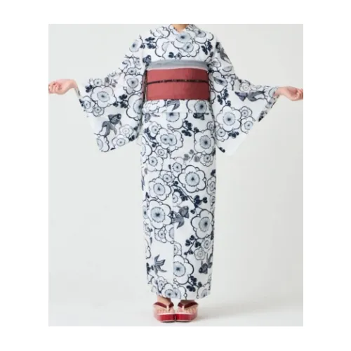 三松・しゃら 浴衣単品「relume 金魚と梅」