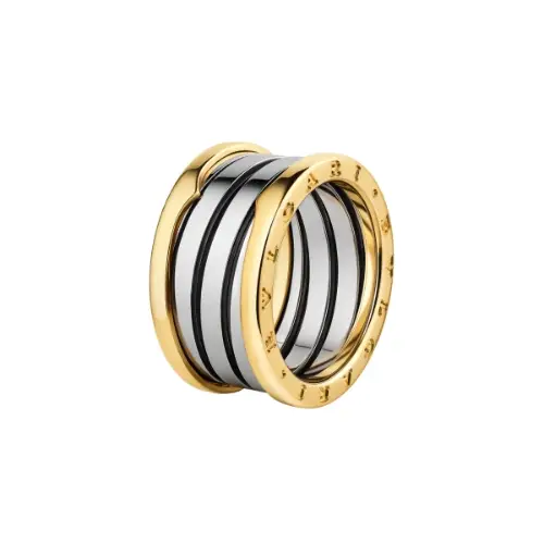 BVLGARI ビー・ゼロワン ゴールド&スティール リング