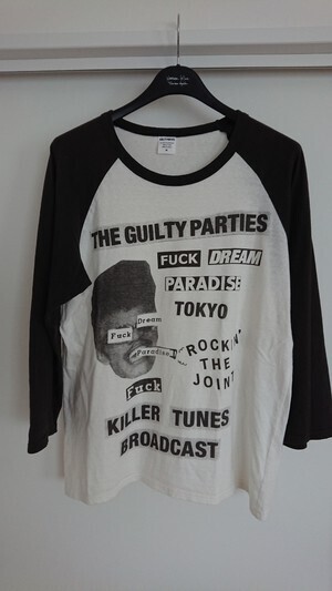 WACKO MARIA 七分丈カットソー WHT×BLK