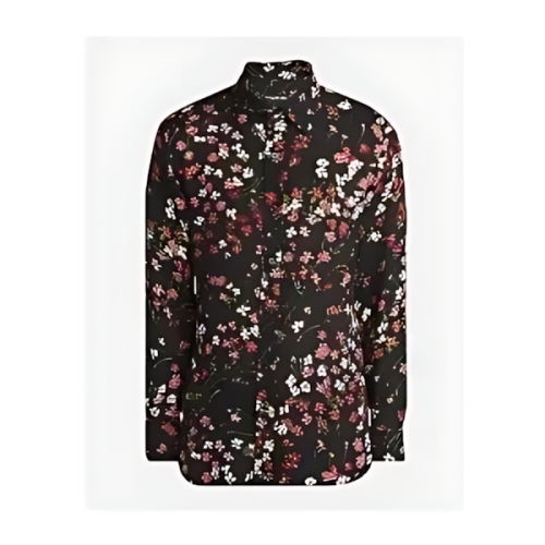 TOM FORD Double Georgette Floral Slim-Fit Silk Dress Shirt