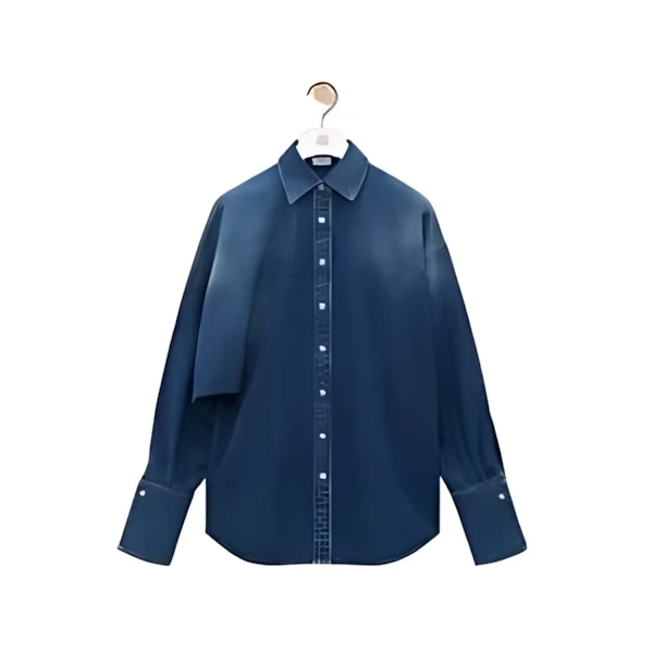 LOEWE ドレープ シャツ（デニム）