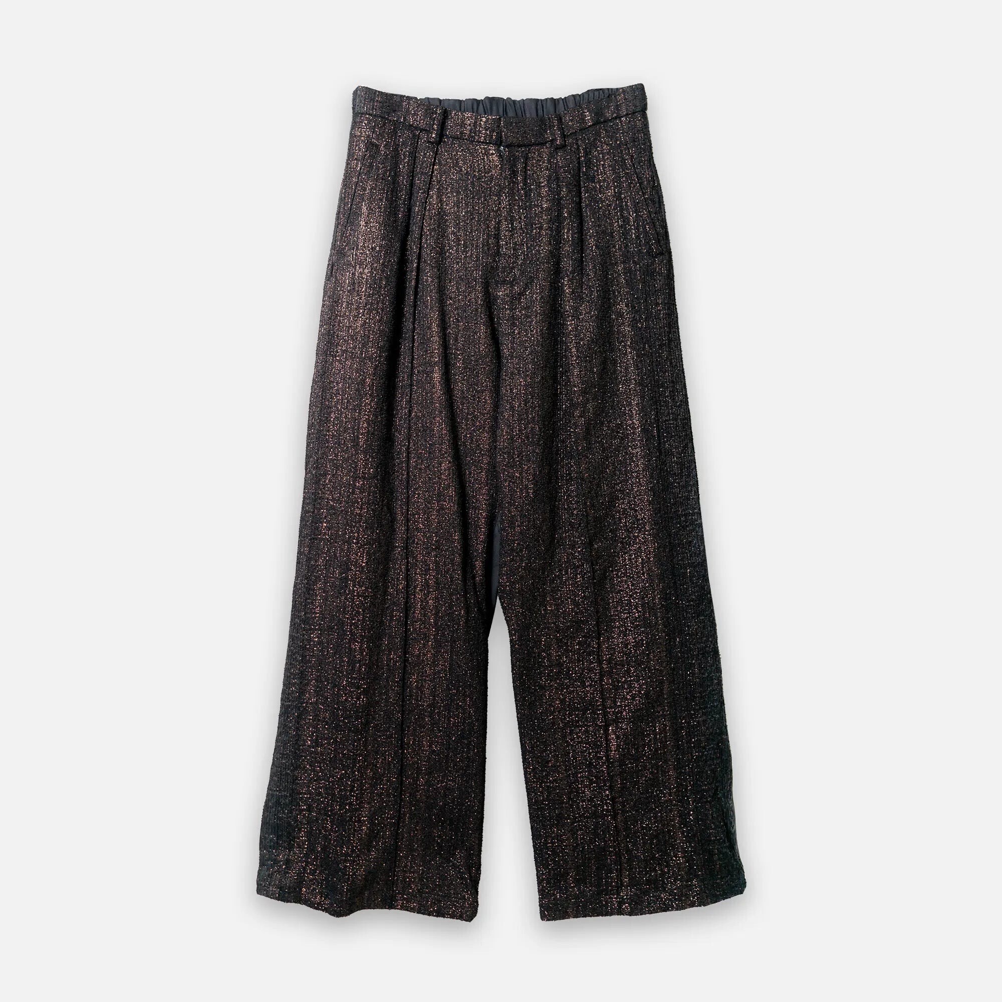 TAAKK GLITTER TWEED PANTS