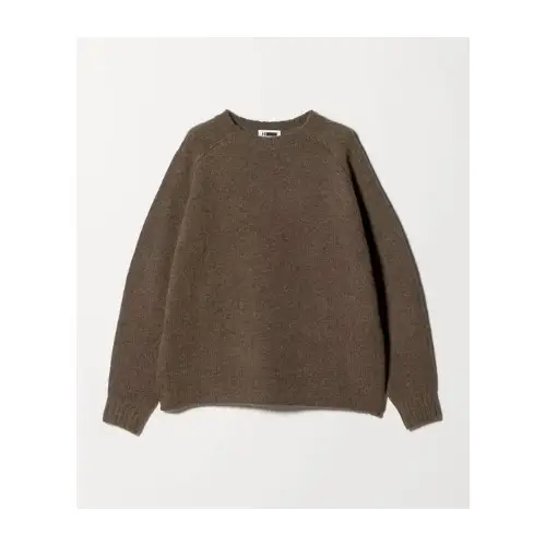 H BEAUTY&YOUTH ＜H＞スポンディッシュ ウール ワイドクルーネック