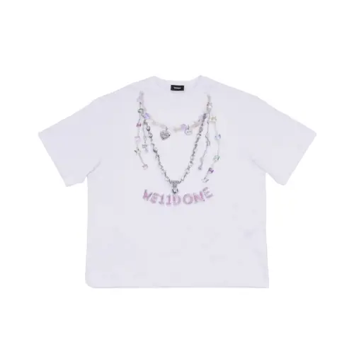 WE11DONE NECKLACE PRINT T-SHIRT
