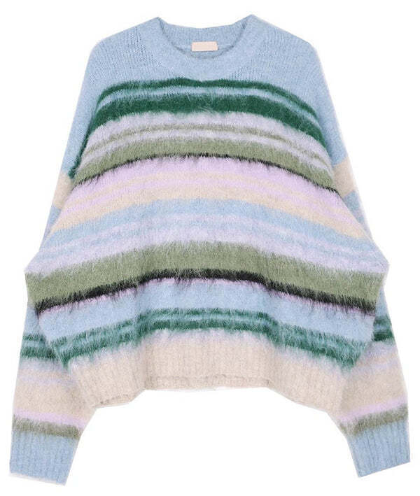 HOLY IN CODE OS multi stripe KNIT