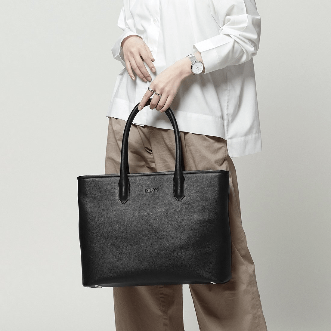 KLON KLON STORAGE TOTE BAG -VNM- LEATHER