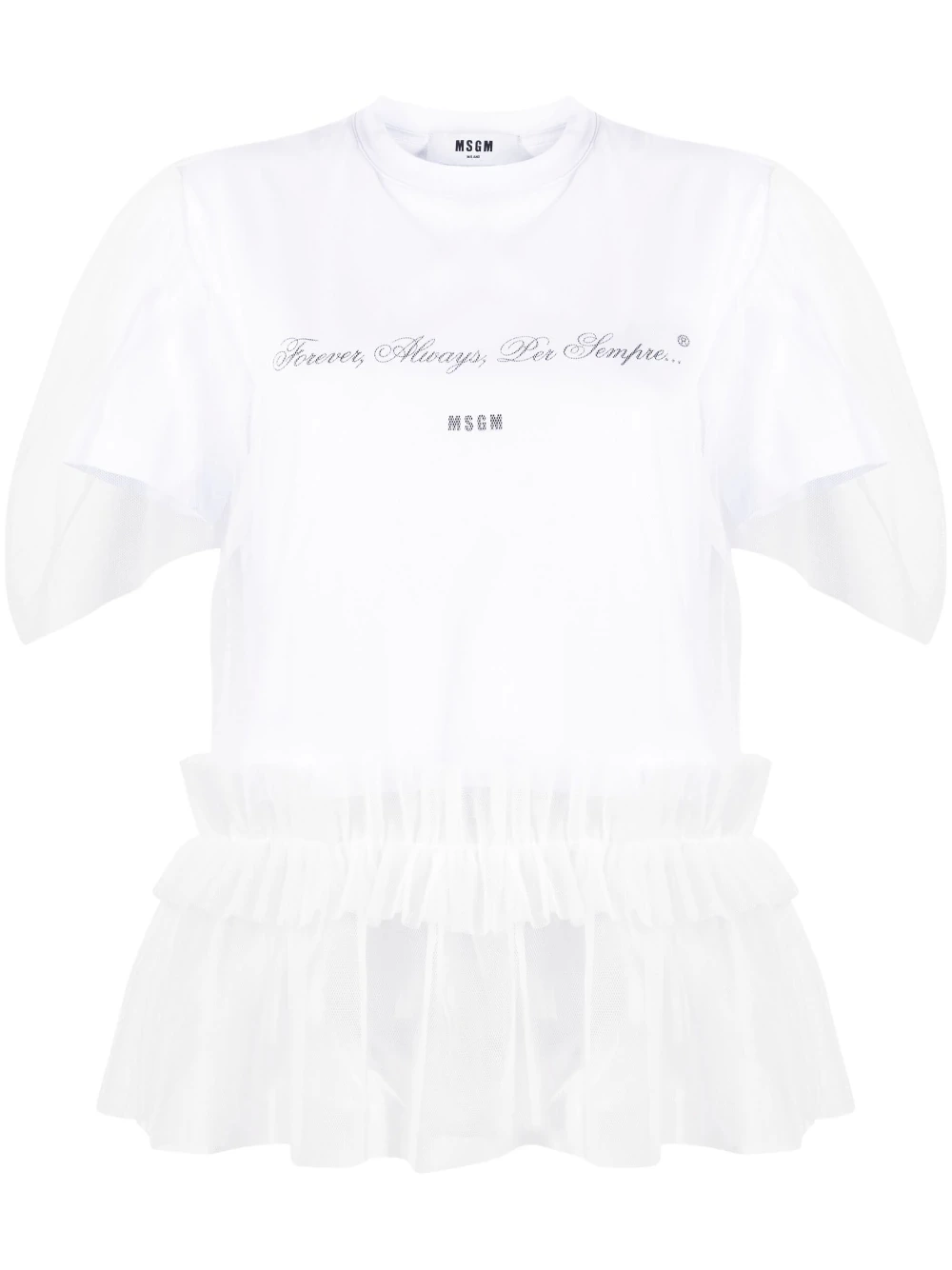 MSGM スローガン Tシャツ