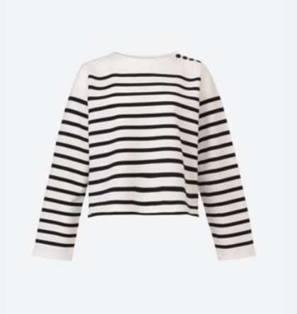 HYKE CROPPED BASQUE SHIRT 12426