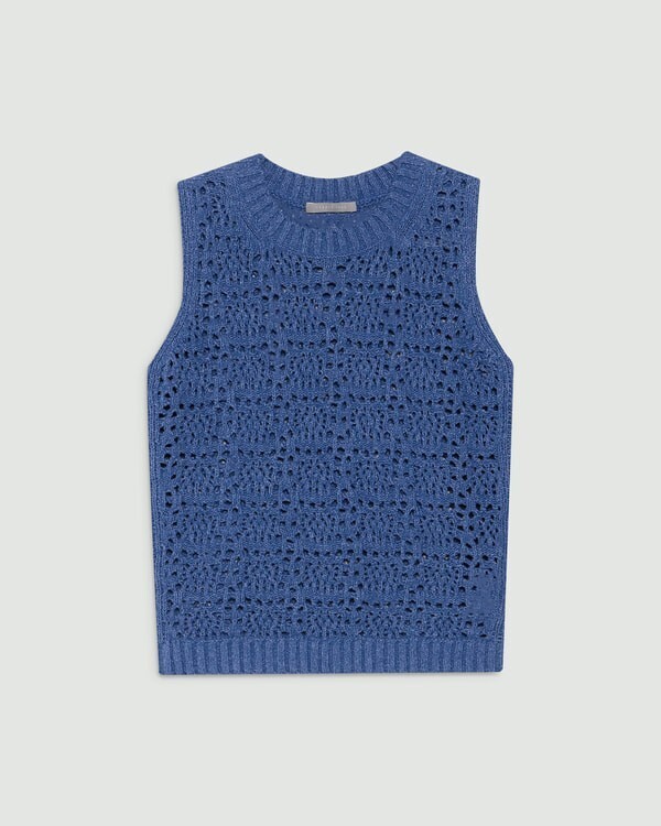 Theory LUXE Eyelet Stitch Emma Sweater