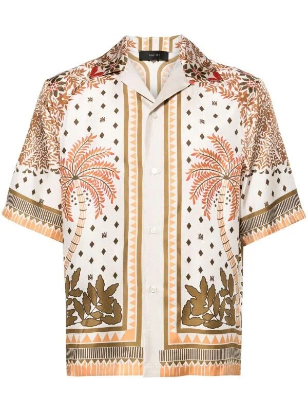 AMIRI パームツリー シルクシャツ
