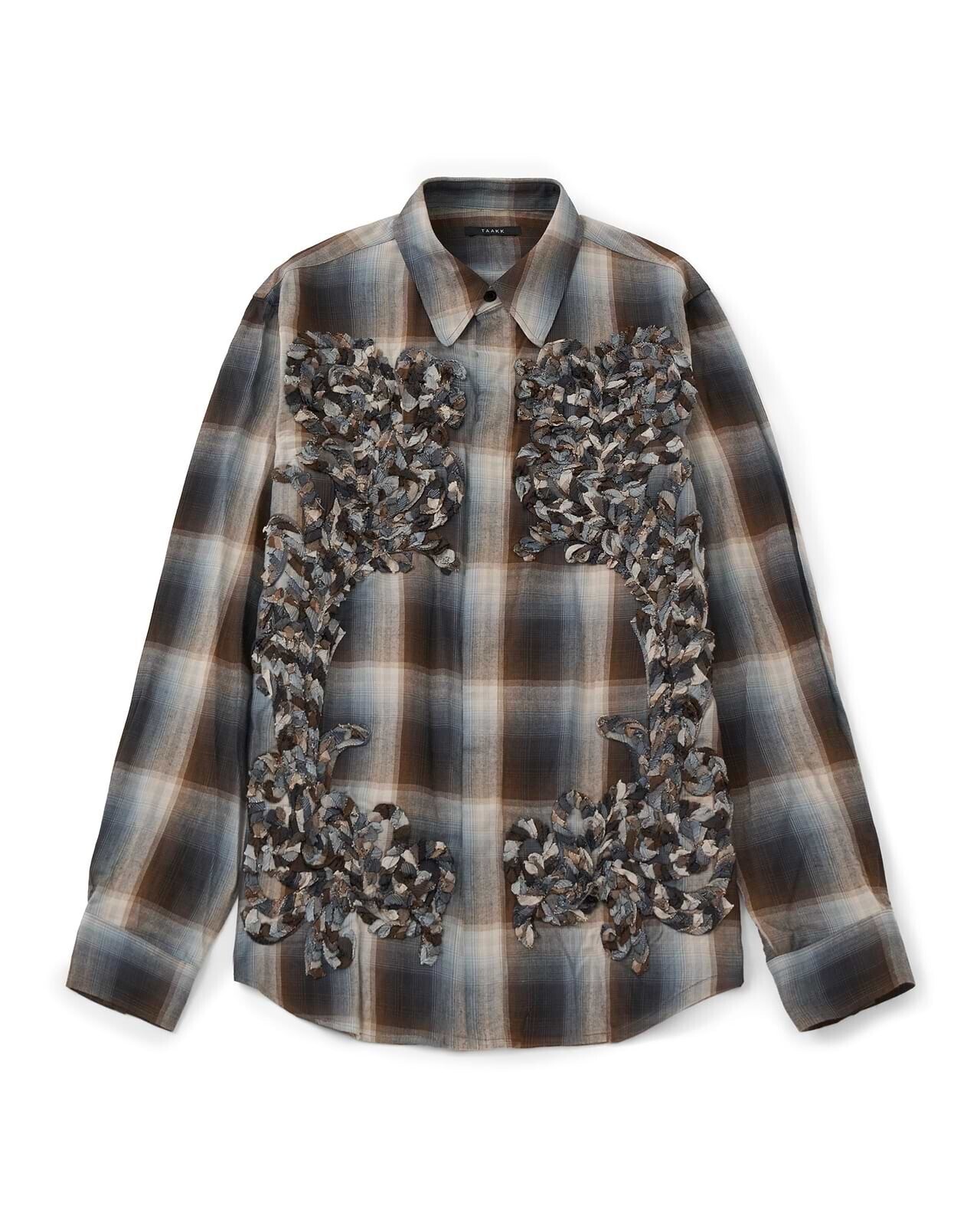 TAAKK 【25AW】チェックエンブロイダリーシャツ