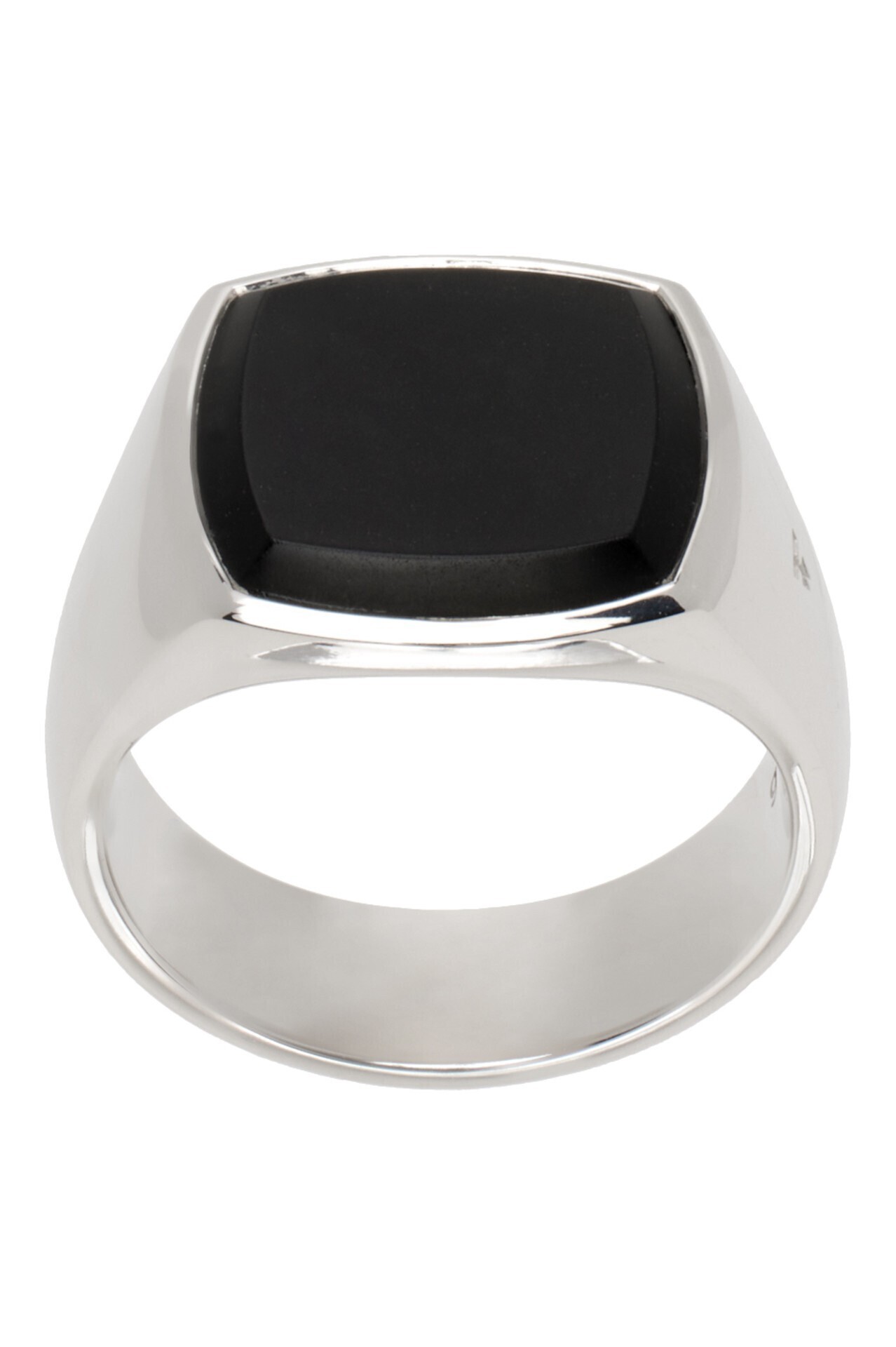 TOM WOOD シルバー Cushion Black Onyx リング