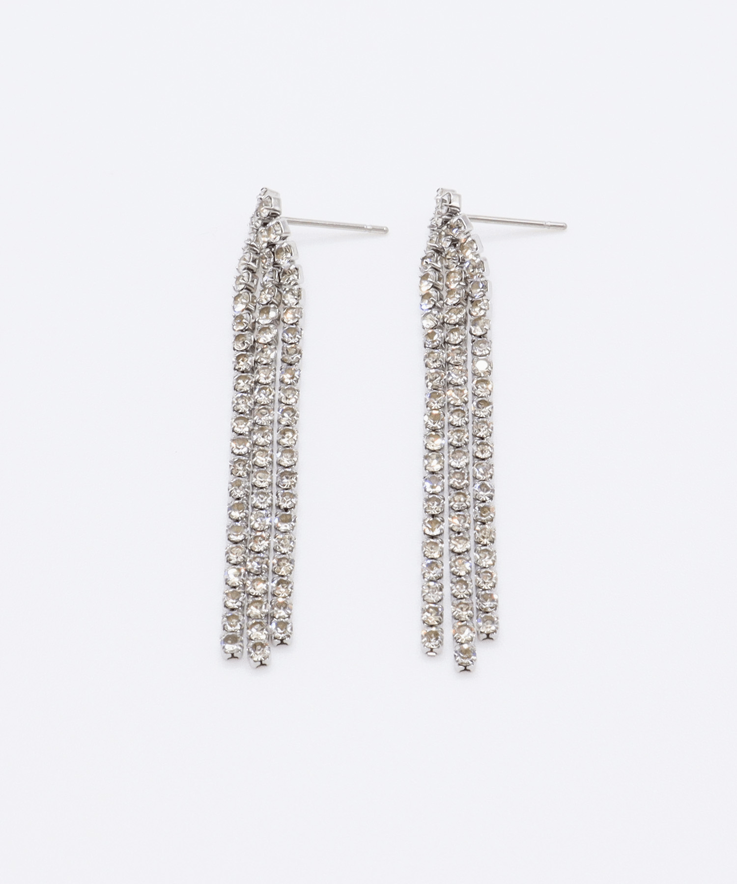 VATSURICA 〈AF068P1〉ステンレス / ダイヤレーン ロング ピアス