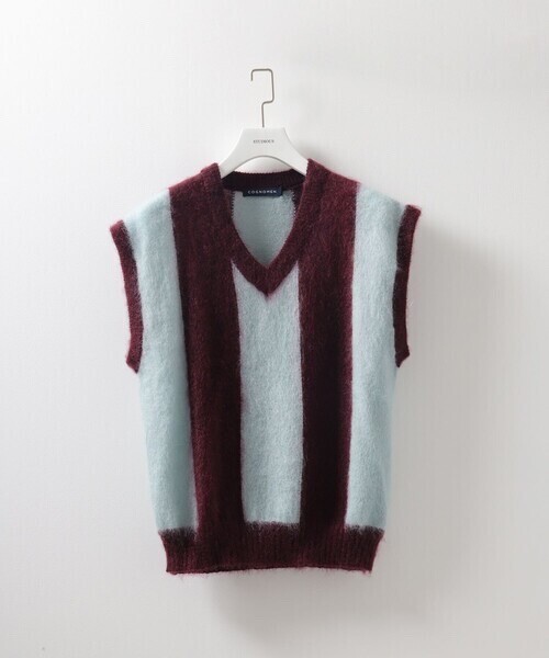 COGNOMEN FOOTBALL STRIPE KNIT VEST