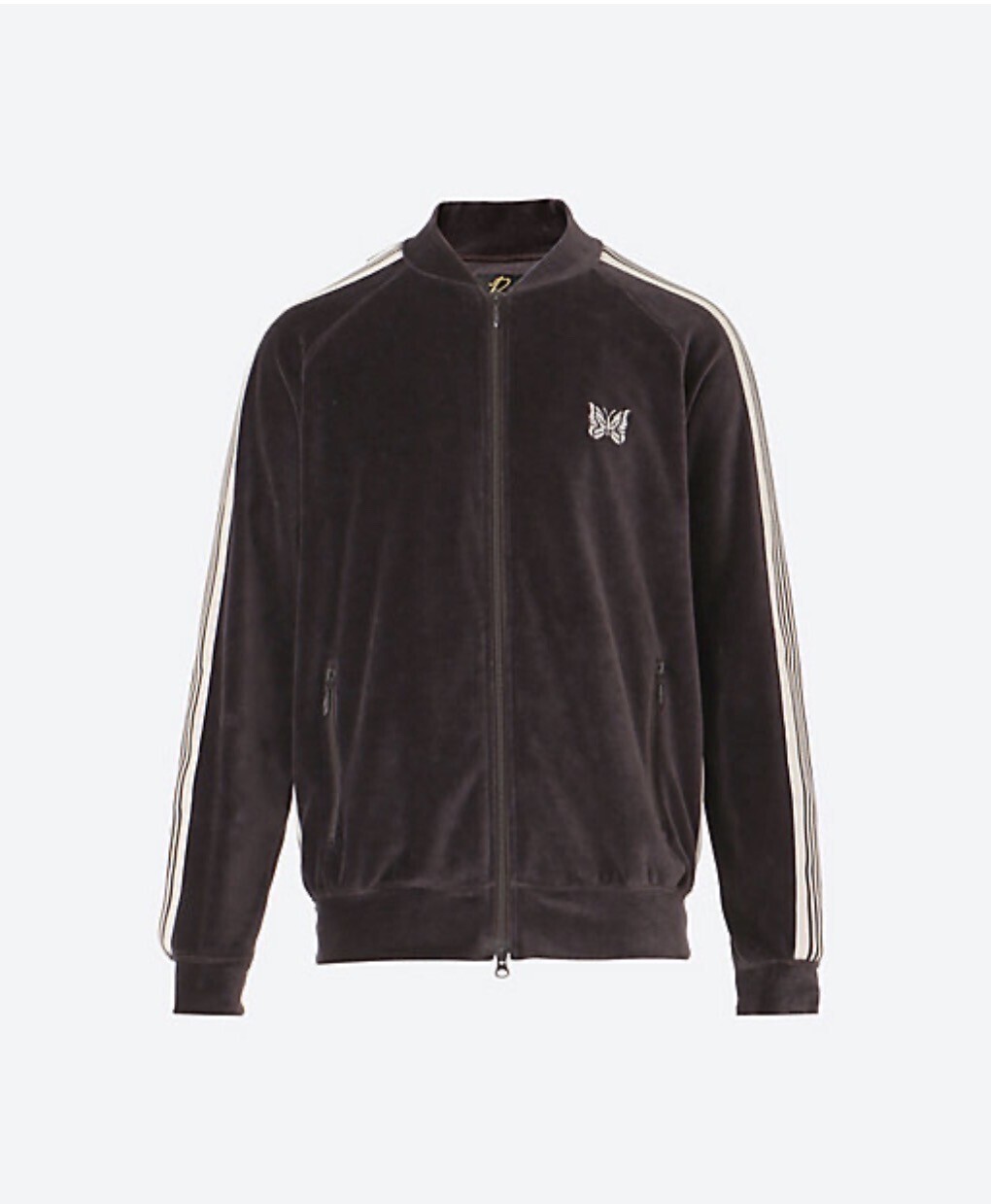 NEEDLES ブルゾン Rib Collar Track Jacket ― C/PE Velour 25S―21―QV319