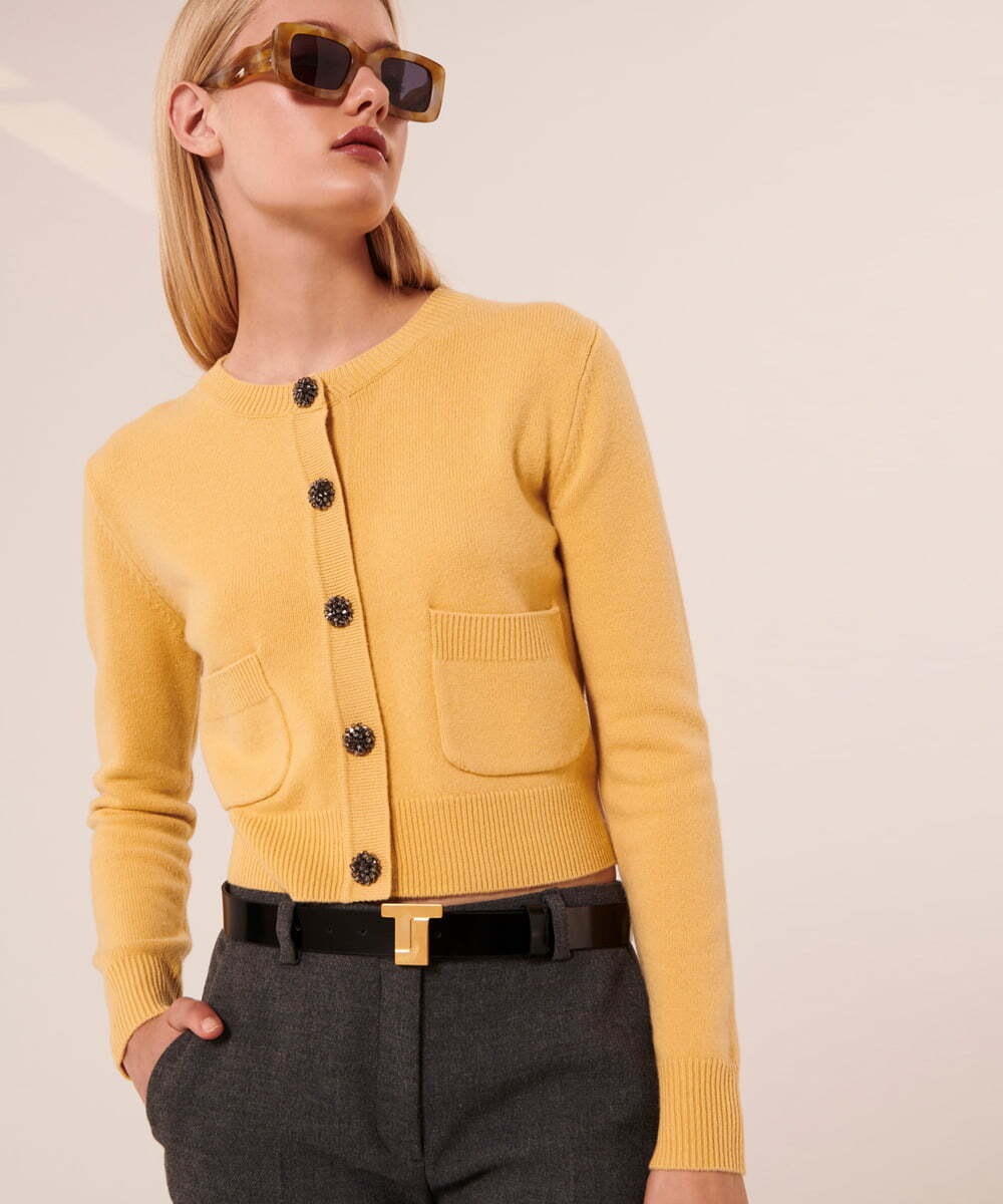 TARA JARMON Extra soft pure wool cardigan