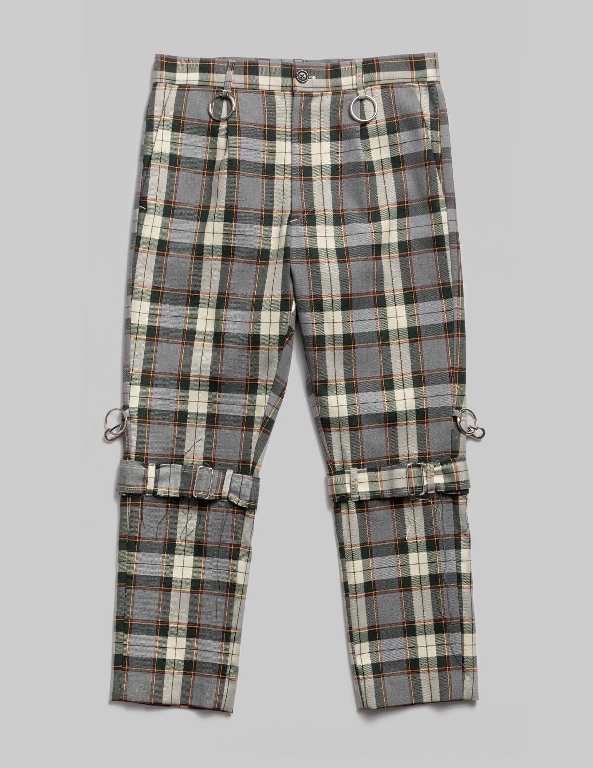 just NOISE CHECKED BONDAGE PANTS