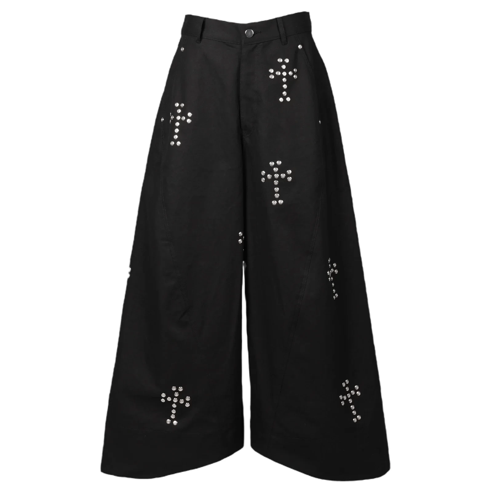 YUKI HASHIMOTO BAGGY TWISTED WORK PANTS WITH CROSS RIVET