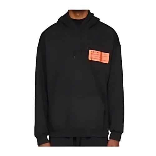N.HOOLYWOOD Black Orange Patch Hoodie