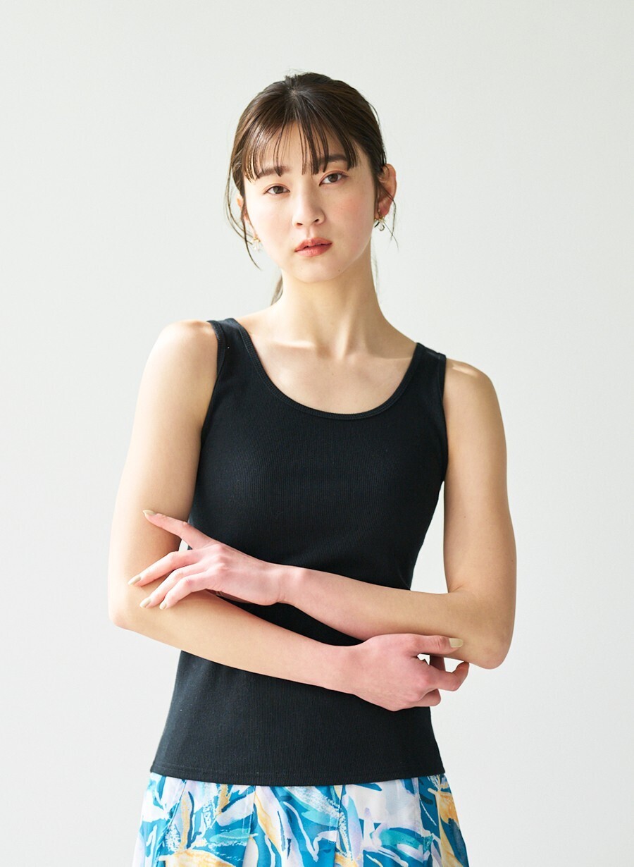 lounie リブタンクトップ