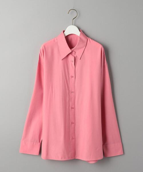 BEAUTY&YOUTH UNITED ARROWS レーヨンシルク ステッチ カラーシャツ