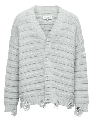 MM6 Maison Margiela リブニット カーディガン