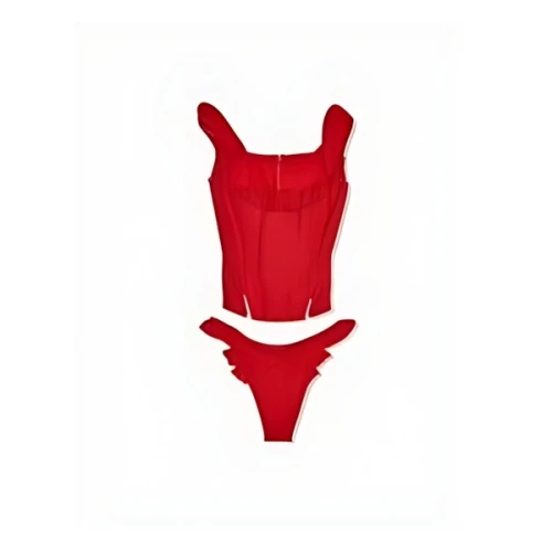 Heaven by Marc Jacobs Dilara Women's Corseted Bikini Red