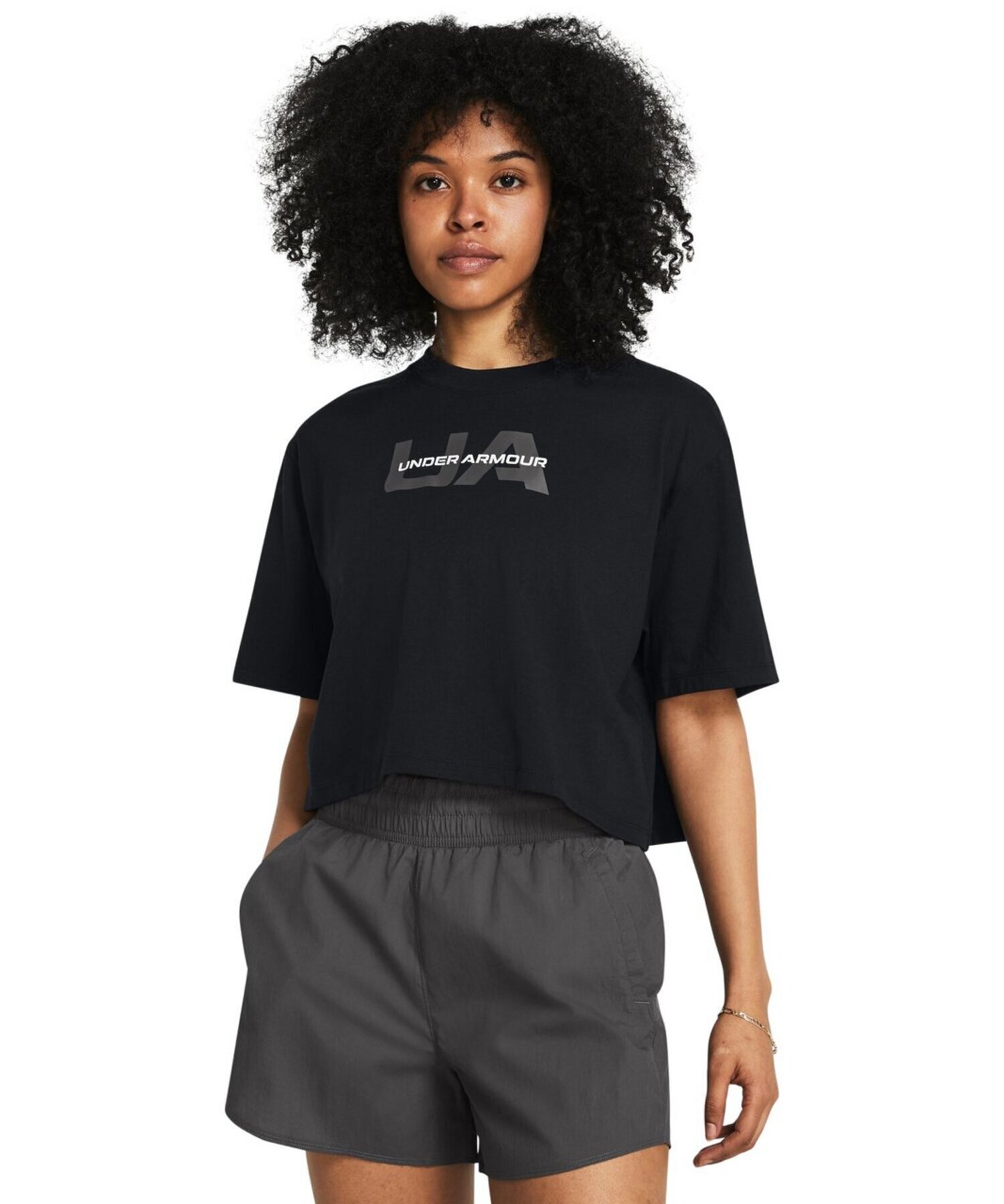 UNDER ARMOUR UAボクシー クロップ ブランド? ショートスリーブTシャツ