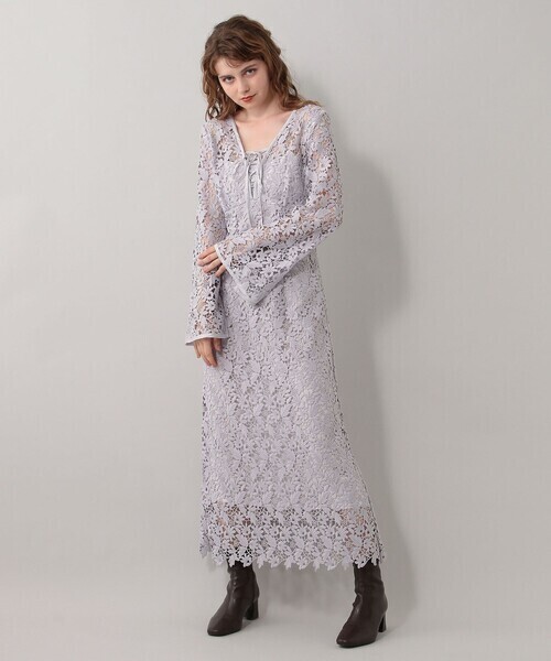 me&me couture ケミカルレースドレス