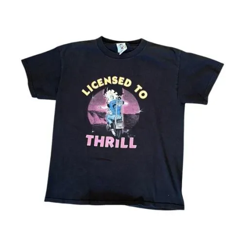 VINTAGE Betty Boop Harley バイカー Tシャツ