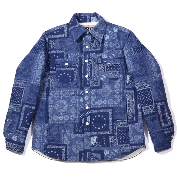 TMT ORIGINAL BANDANA PATTERN SHIRTS JACKET