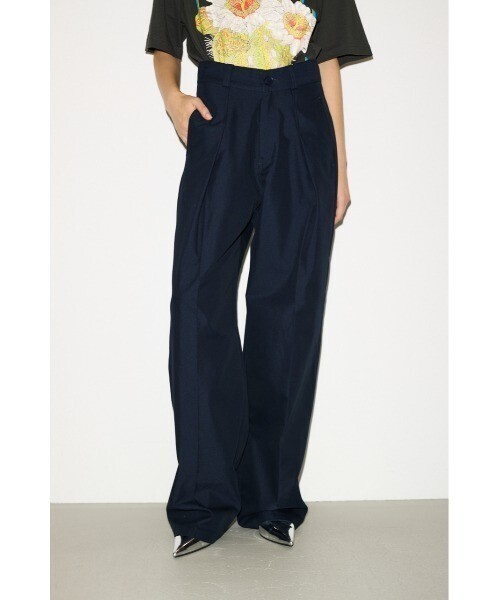 THROW by SLY THROW 2TUCK WORK TROUSER