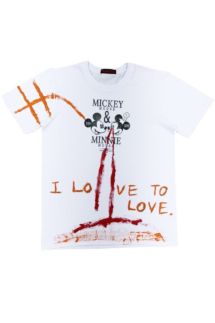 PAX00100 BLOODY MICKEY&MINNIE T-SHIRT