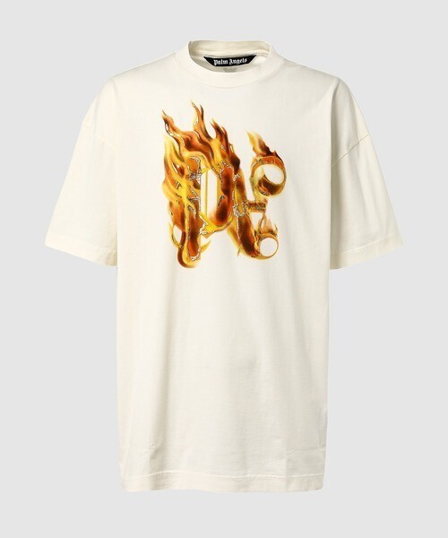 Palm Angels BURNING MONOGRAM TEE