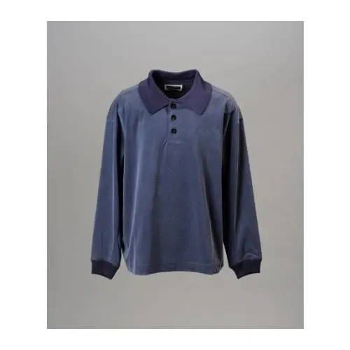 MAISON SPECIAL Fibril Cupra Prime Over Long Sleeve Polo Shirt