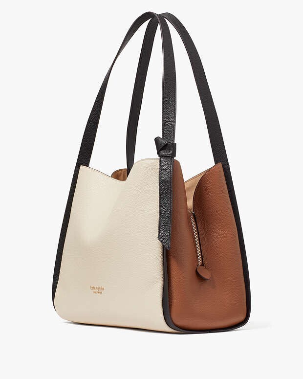 kate spade new york ノット カラーブロック ラージ ショルダーバッグ