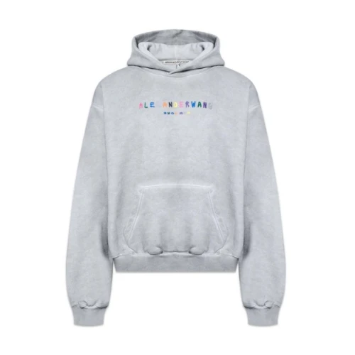 Alexander Wang デンスフリース カラフルロゴ フーディー
