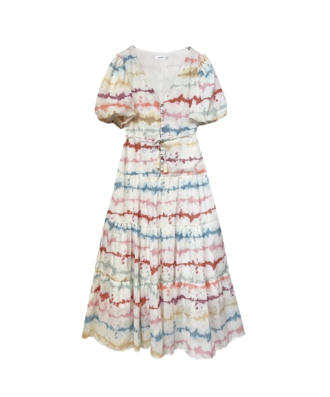 SAAAGEboutique マルチグラデボーダーワンピース