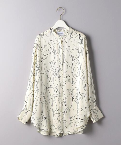 UNITED ARROWS UWMSC フラワー バンドカラーシャツ