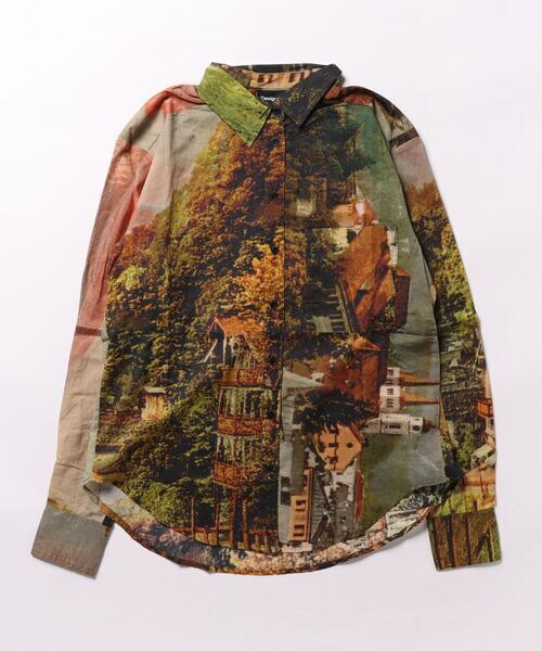 Desigual M. Christian Lacroix 風景モチーフ シャツ