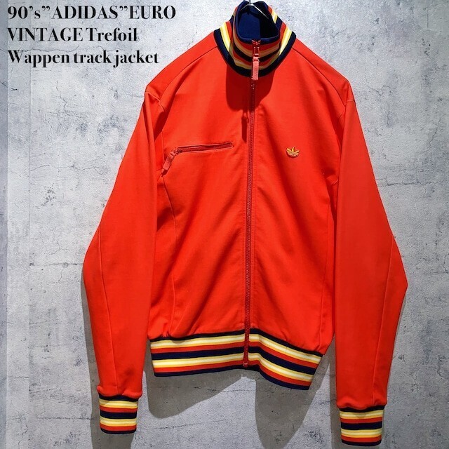 Vintage 90's"ADIDAS"EURO VINTAGE Trefoil Wappen track jacket