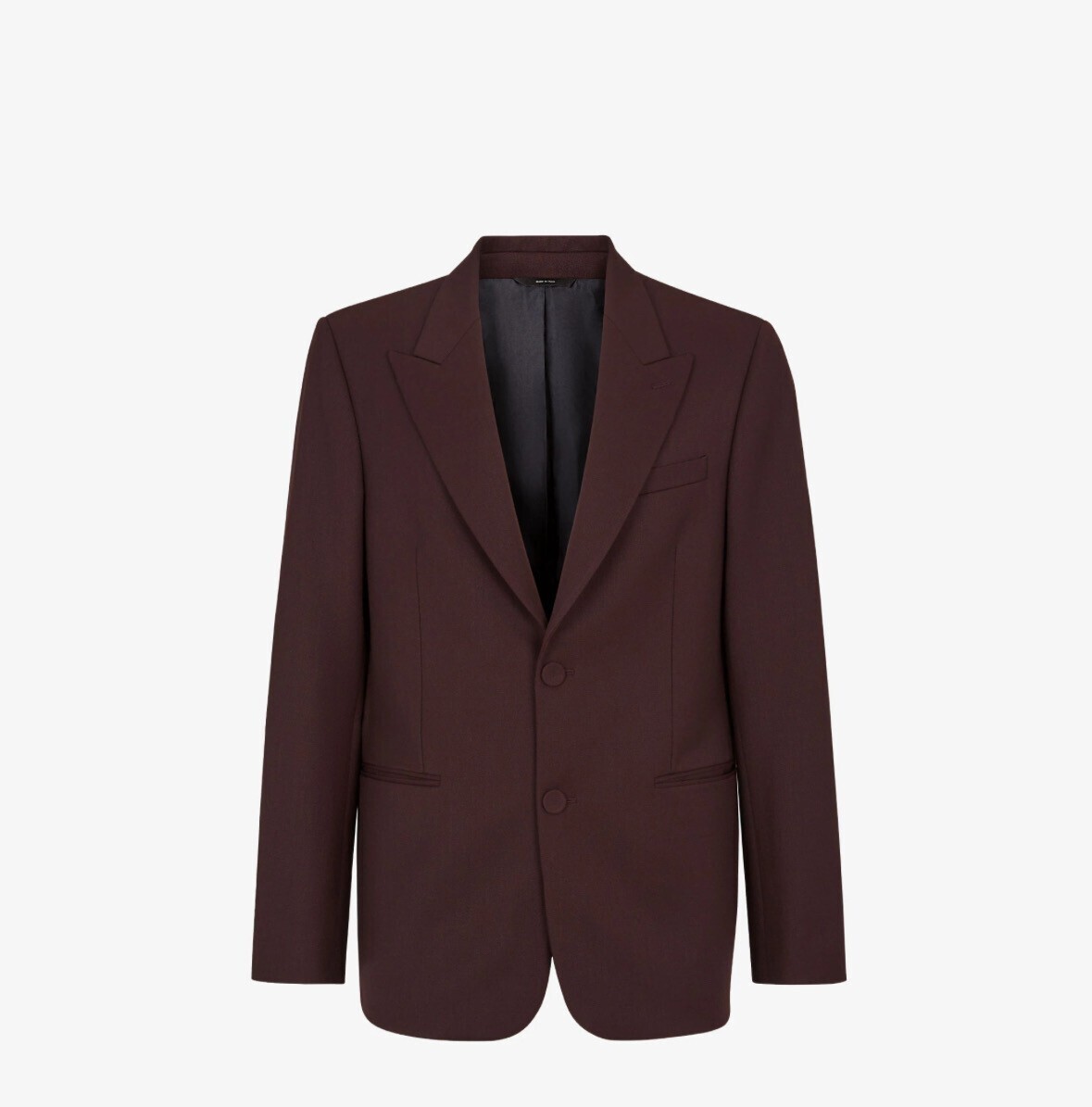 FENDI バーガンディウール ジャケット