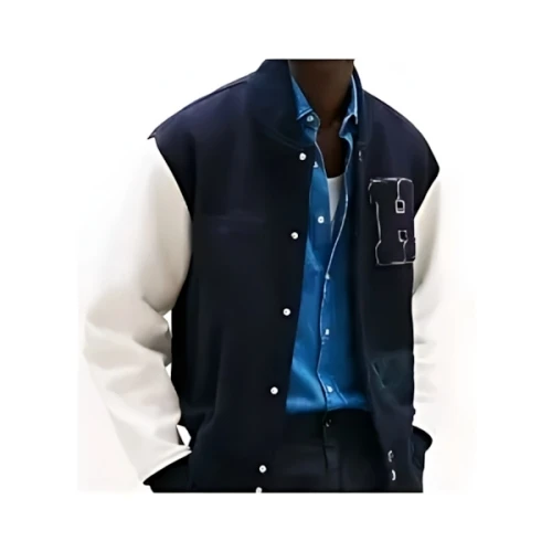 Tommy Hilfiger レザーバーシティジャケット
