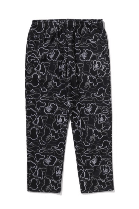 A BATHING APE NEON CAMO RELAXED FIT TRACK PANTS