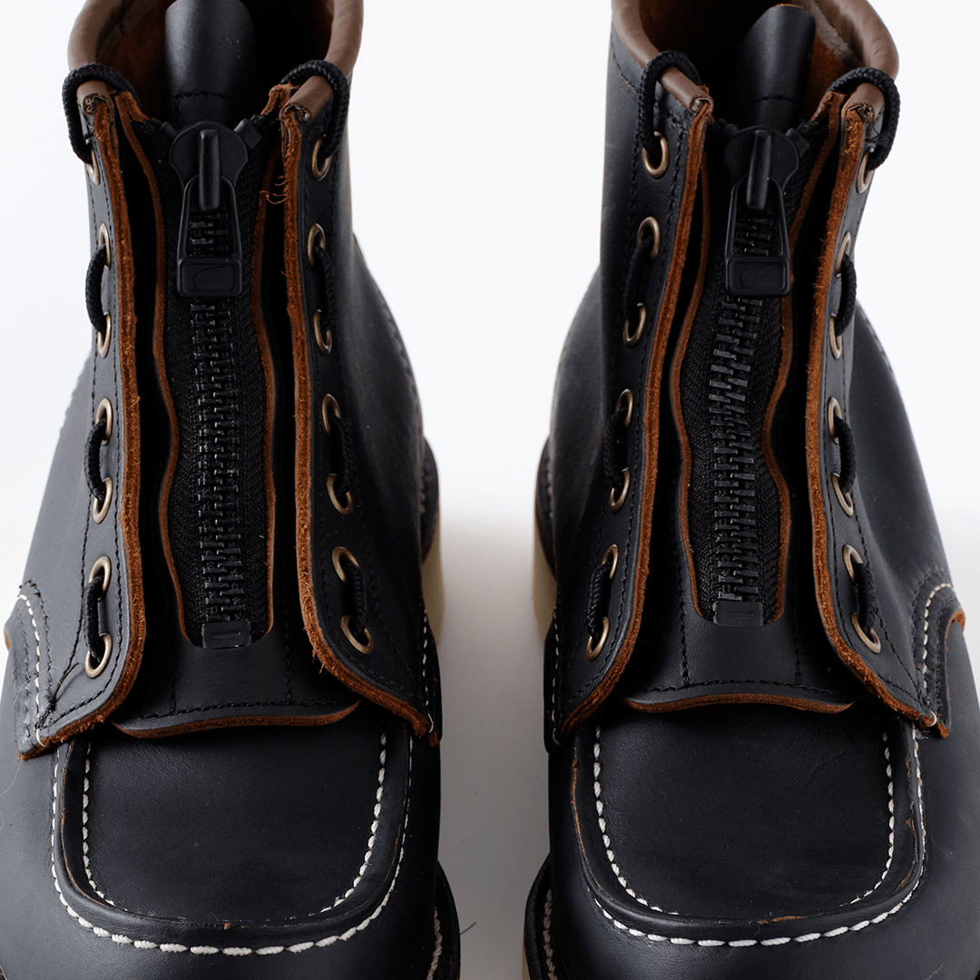 RED WING Boots Leather Zipper Unit / 6-inch Black Prairie