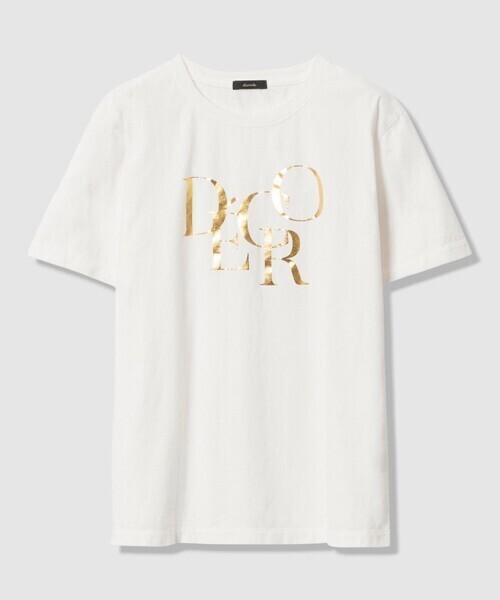 allureville DECOR 箔ロゴTシャツ