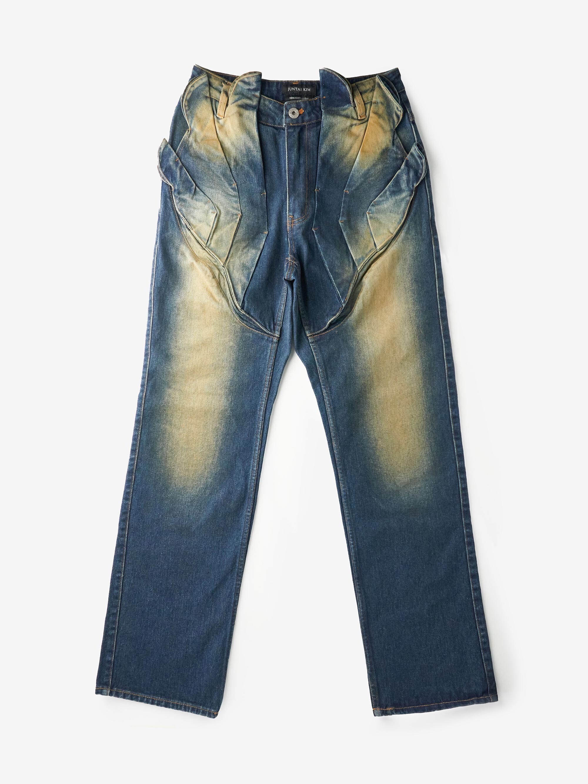 JUNTAE KIM GATHERED CORSET TROUSERS