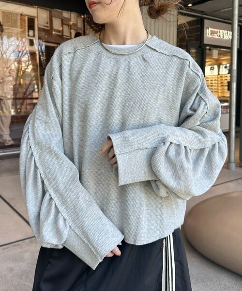 etsinta ワッフルボリュームスリーブバックベルト