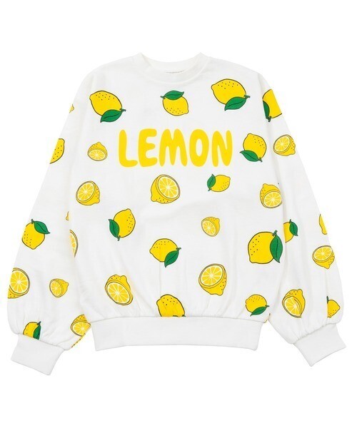 PUNYUS フード総柄スウェット(LEMON)