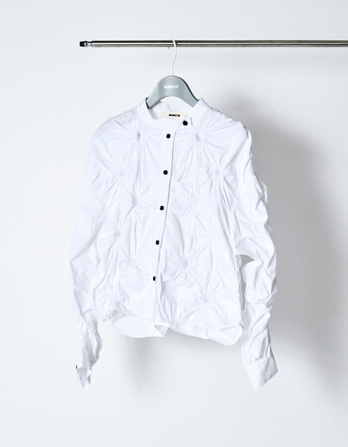 RUMCHE Smocking Typewriter Shirt